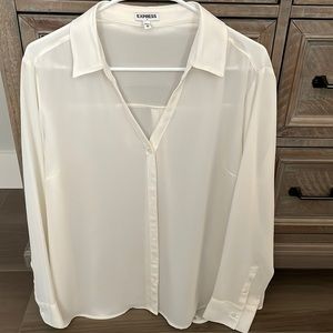 Long Sleeve Sheer Blouse